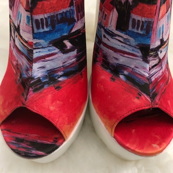 Wild Diva Platform Peep Toe Heels - Picture 5 of 8